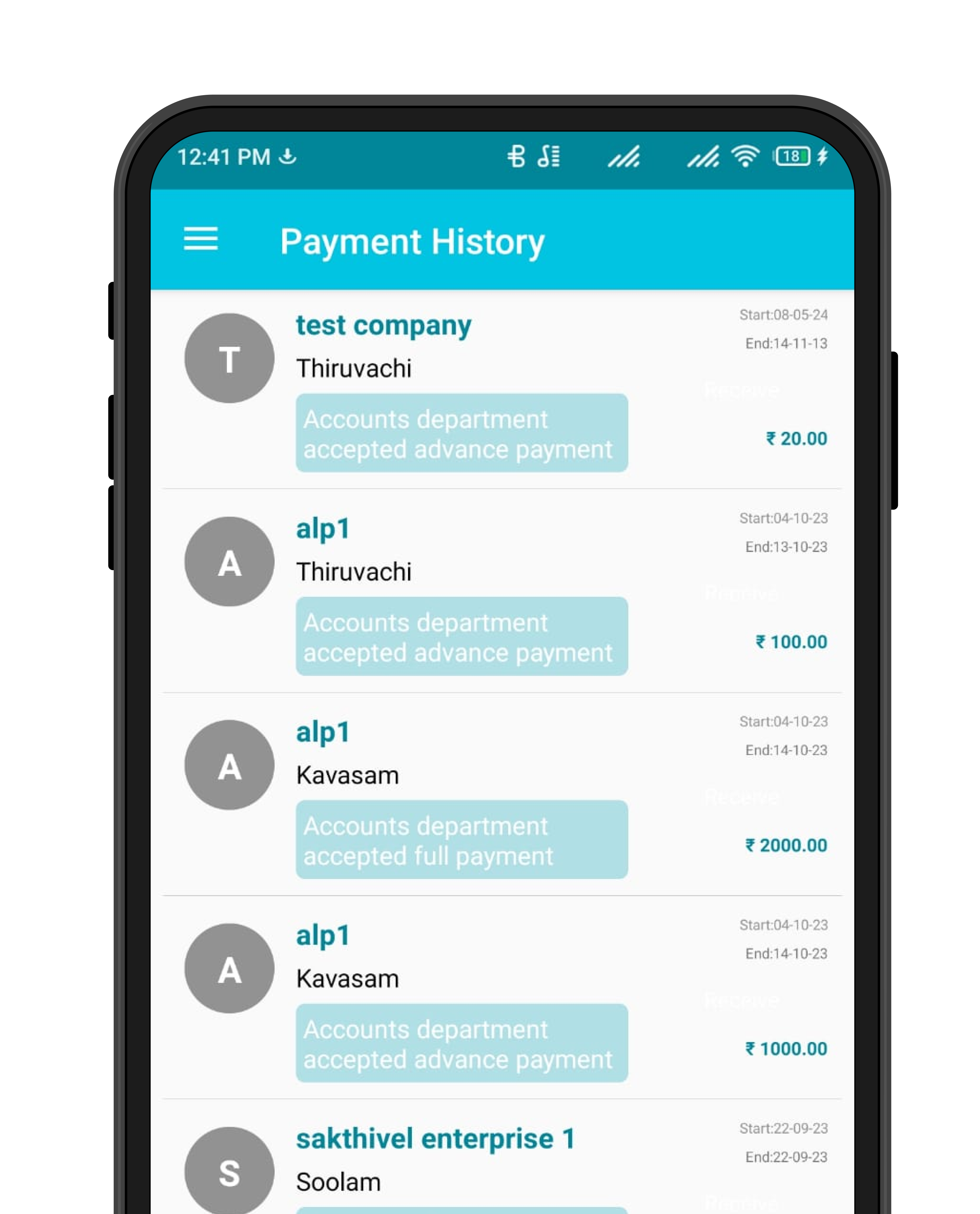 RSS App Screen